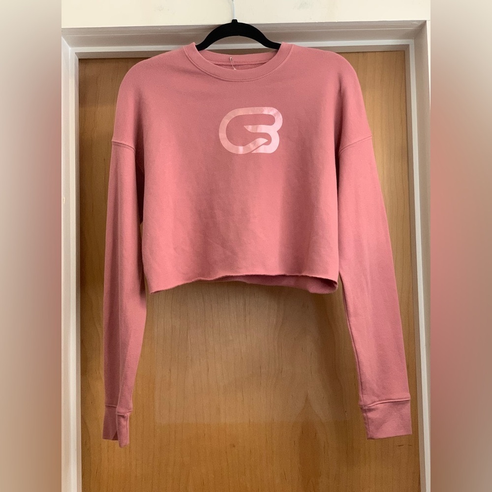 Cycles Mauve Cropped Sweatshirt.  Size-Small
